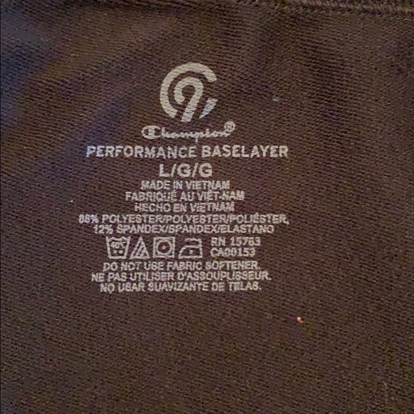 Champion Performance Baselayer Black Pants Medium - Picture 4 of 4